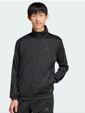 NWT Adidas Tricot Black Lightweight Full-Zip Performance Jacket